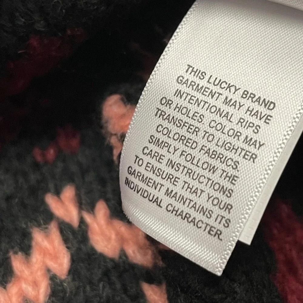 Lucky Brand Men's 2XL‎ Fair Isle Jacquard Crewneck Sweater NWT $99.00